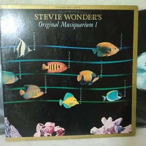 (Q)何点でも同送料 2LP/レコード/STEVIE WONDER/OLIGINAL MUSIQUARIUM/MOTOWN VIP4/スティービー・ワンダー ミュージックエイリアム 2枚組の画像1