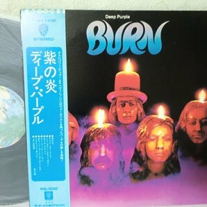 (D)何点でも同送料 LP/レコード/帯付/補充注文票付/ディープ・パープル Deep Purple / 紫の炎 Burn P-8419Wの画像1