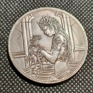 5204　アメリカ古銭　ルンペン　約38mm　イーグル　チャレンジコイン　コイン　アンティーク　ホーボー