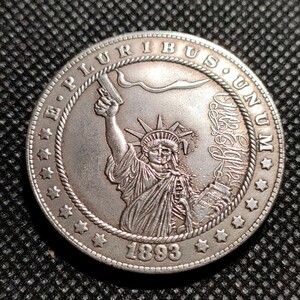 5309　アメリカ古銭　ルンペン　約38mm　イーグル　チャレンジコイン　コイン　アンティーク　ホーボー