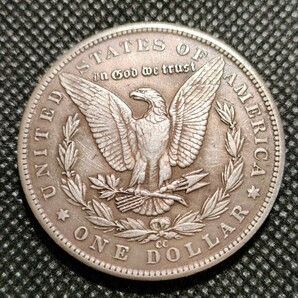 5642 アメリカ古銭 ルンペン 約38mm イーグル チャレンジコイン ゴルフマーカー コイン アンティーク ホーボーの画像2