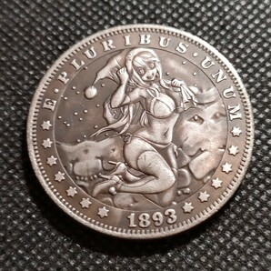 5718 アメリカ古銭 ルンペン 約38mm イーグル チャレンジコイン コイン アンティーク ホーボーの画像1