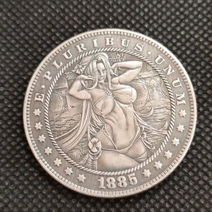 6301　アメリカ古銭　ルンペン　約38mm　イーグル　チャレンジコイン　コイン　アンティーク　ホーボー