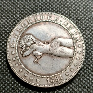 6507　アメリカ古銭　ルンペンメダル　約38mm　イーグル　チャレンジコイン　コイン　アンティーク　ホーボー