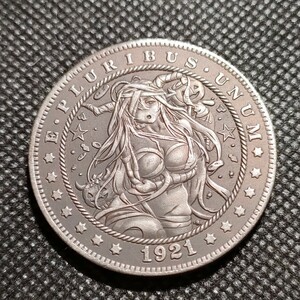 6509　アメリカ古銭　ルンペン　約38mm　イーグル　チャレンジコイン　コイン　アンティーク　ホーボー