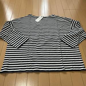  new goods unused chocol raffine robe free size border long sleeve T shirt 