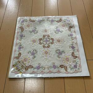  new goods unused silk embroidery handkerchie hand made 