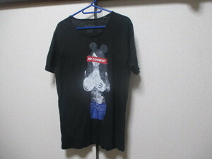 M ■NO COMMENT★半袖Tシャツ★黒★　used 送185