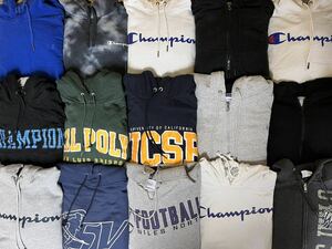 USA old clothes . Champion sweat Parker 15 pieces set set sale 1 jpy start . sale America old clothes champion print pull over 