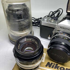 G守口 Nikonフィルムカメラ レンズ3点付ニコンFTN 中古品 Nikomatの画像10