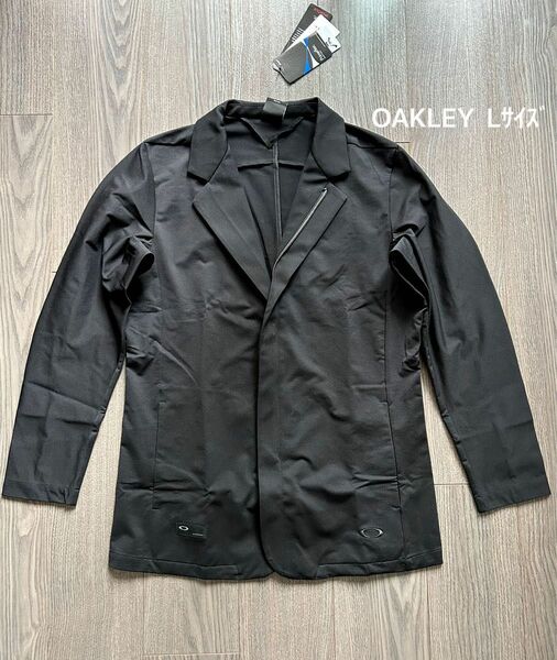 新品 OAKLEY オークリースカル テーラードゴルフジャケット UPF50 ブラック L