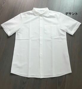 新品 デサント 半袖シャツ 吸湿速乾 ベンチレーション 白 メンズS
