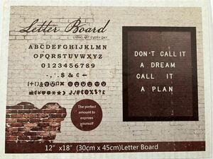 Letter Board(レターボード)30cm×45cm/アルファベット/メッセージ/看板