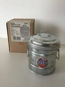 DULTON( Dulton )MICRO GARBAGE CAN/100-244GV/ мелкие вещи место хранения /GALVANIZED/ retro способ / жестяная банка 