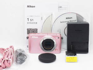 ■美品■ ニコン Nikon Nikon 1 S1 ボディ ピンク 《 スレ無し 使用感無し 》 #02134265