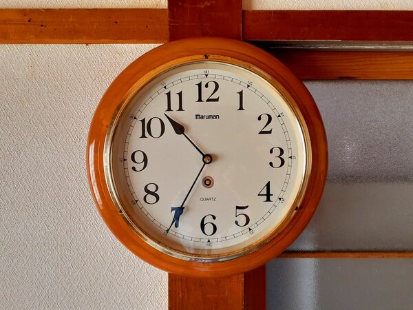 maruman　掛け時計　ビンテージ　レトロ　木製
