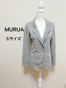 MURUA ムルーア　テーラードジャケット　レディース　グレー　Sサイズ　オフィスカジュアル　ブレザージャケット