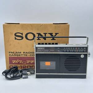 現状品 SONY ソニー FM/AMラジオ カセットレコーダー CF-1200 マイクインマチック1200 RADIO 付属品あり 昭和レトロ 当時物