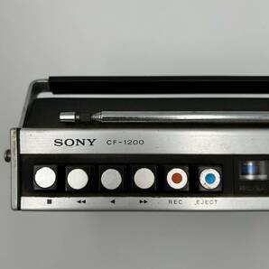 現状品 SONY ソニー FM/AMラジオ カセットレコーダー CF-1200 マイクインマチック1200 RADIO 付属品あり 昭和レトロ 当時物の画像7