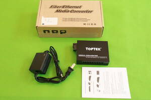 TOPTEK メディア コンバーター TLG-G210SA-20 Dual Fiber / Single Mode / SC 1310nm Media Converter