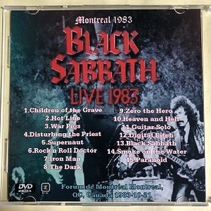 BLACK SABBTH DVD VIDEO Live in Montreal 1983 Ian Gillan 1枚組 同梱可能の画像2