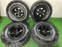 【管244-5】BLOCK D752 マットガンメタルブラックリップ FUEL フューエル 17×9J PCD139.7 35×12.50R17LT Nitto Mud Grappler 2022年製_画像1