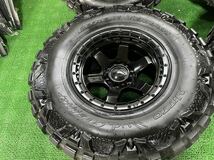 【管244-5】BLOCK D752 マットガンメタルブラックリップ FUEL フューエル 17×9J PCD139.7 35×12.50R17LT Nitto Mud Grappler 2022年製_画像2