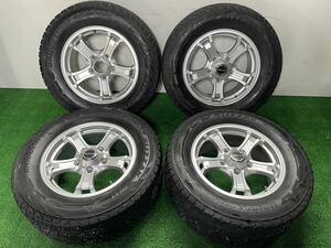 【管243-113】ランドクルーザー200 レクサス LX570 weds ウェッズ KEELER キーラーFORCE ブリヂストン ブリザック 285/60R18 スタッドレス