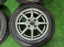 【管理番号 243-55】 MID ユーロスピード 14×4.5J インセット45 PCD100-4H 155/65R14 ダンロップ スタッドレス タント ウェイク 等_画像4