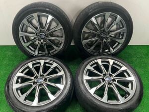 【管理番号 243-114】 Subaru Imprezaスポーツ 　Genuine alloy wheels 17×7J +55 PCD 100-5H 205/50R17 ブリジスtonne Celica 等