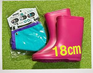  новый товар 18. сапоги розовый влагостойкая обувь * сделано в Японии * новый товар маска сумка ( перемещение карман ) есть * стоимость доставки 520