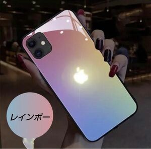 光る iphone13 レインボー ケース LED led 発光 人気商品 トレンド 韓国 安い 本体連動 カラフル