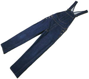  considerably excellent / red ear!*70*s EDWIN Edwin Denim ground overall *W72 centimeter till, height 177 till 