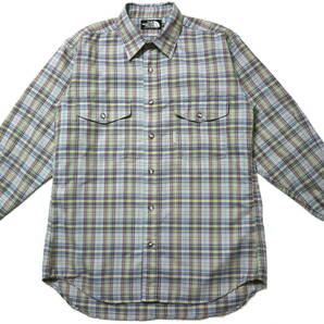 程度良好/洗濯可！◆ノースフェイス NT-4371 ポリウール地 フィールドシャツ◆Mサイズ（身長166-168センチ位）の画像1