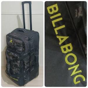 【美品】BILLABONG ビラボン キャリーバッグ トランスファー トラベル アウトドア キャリーケース トラベルキャリー ブラック グレー