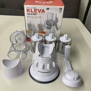 ★ 美品 KLEVA SLICER/クレバースライサー KS-A3 白 フードプロセッサー すりおろし 細切り 調理器具の画像1