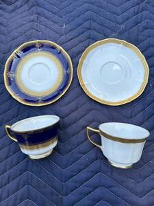 ノリタケ Since1904 カップ ソーサー 2セット 洋食器 金彩 ゴールド アンティーク Noritake ゴールデンシンプリティー