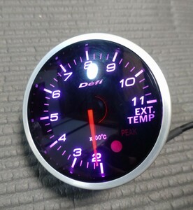Defi BFリンクメーター　 60パイ 排気温度計　ピンク色　排気温度 デフィ 本体とメーターカバーす
