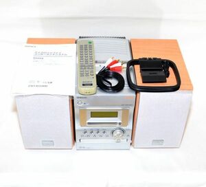 [ original remote control attaching ./ operation beautiful goods ]SONY Sony CMT-M333NT MD component stereo HCD-M333 CD MD cassette RM-SM100W NetMD correspondence micro Hifi M35WM siblings machine 