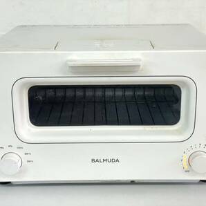 T363-K54-339 BALMUDA バルミューダ スチームオーブントースター K01E-WS ホワイト 1300W 50/60Hz 2019年製 通電OKの画像1