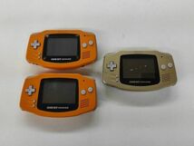 W623-△ Nintendo ニンテンドー 任天堂 / GAME BOY ADVANCE ゲームボーイアドバンス GBA / 本体 AGB-001 3点 セット まとめ_画像1