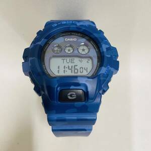 【UAK411OR】 1円～ 稼働品 CASIO G-SHOCK カシオ ジーショック 3436 ブルーカラー 迷彩 腕時計 デジタル CMD-S6900CF