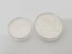 [BF-7636][1 jpy ~]XXIV OLYMPIAD SEOUL 1988 year 10000WON 5000WON 2 pieces set memory medal antique collector used storage goods 