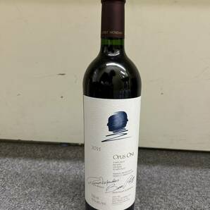 【JV7356】1円スタート OPUS ONE オーパスワン 2015年 750ml 15% ワイン WINE R.モンダヴィ&B.P.ロートシルト お酒 L280817 保管品の画像1