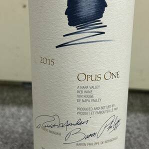 【JV7356】1円スタート OPUS ONE オーパスワン 2015年 750ml 15% ワイン WINE R.モンダヴィ&B.P.ロートシルト お酒 L280817 保管品の画像2