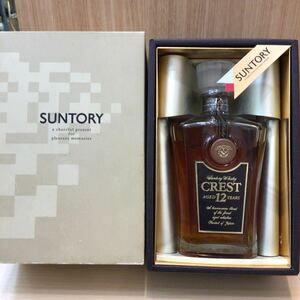 古酒 未開栓　SUNTORY WHISKY CREST 12年　サントリー ウイスキー クレスト 