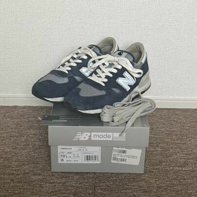 NEW BALANCE 990 v1 carhartt made in USA US 10.5 28.5 ネイビー　紺　ニューバランス　カーハート