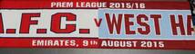 【送料無料】Arsenal 2015-16 vs West Ham　スカーフ_画像1