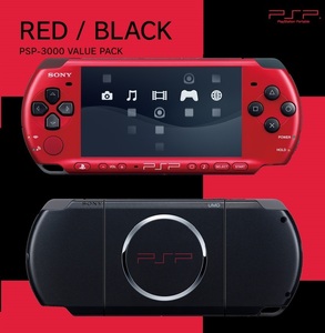 * as good as new * PSP - 3000 rare color red black SONY beautiful goods memory stick attaching body red black × new goods unused 