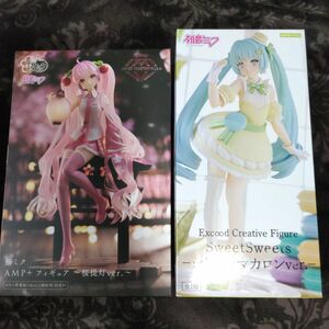 初音ミク フィギュア　 桜ミク AMP＆シトロンマカロン２体セット（新品未開封）ダンボール配送